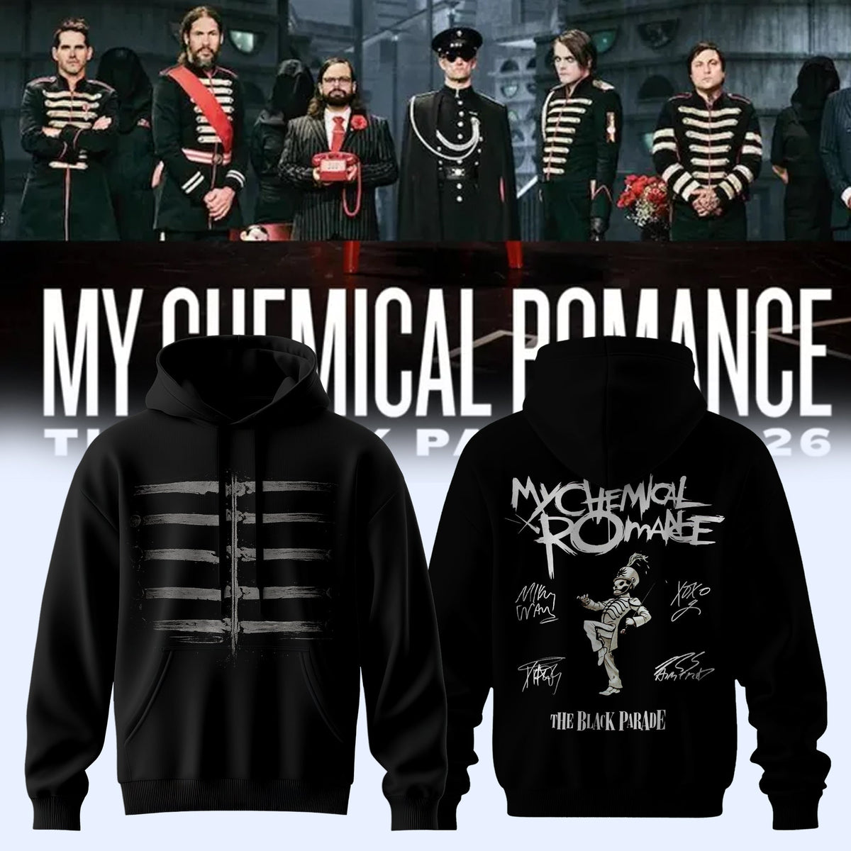 MCR The Black Parade 2026 Tour Limited Edition Signature - Hoodie | FW62