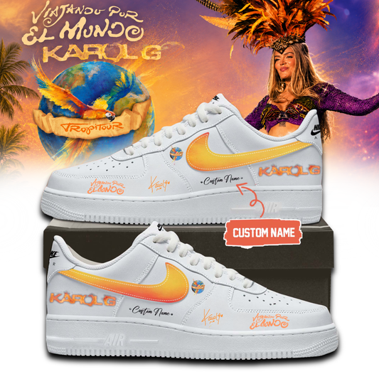 Karol G " Viajando por el Mundo Tropitour " Signature Limited Edition Shoes 1 | SK47