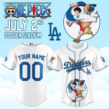 ONE PIECE Night with the Los Angeles Dogger 2026 Jersey (Custom Name & Number)