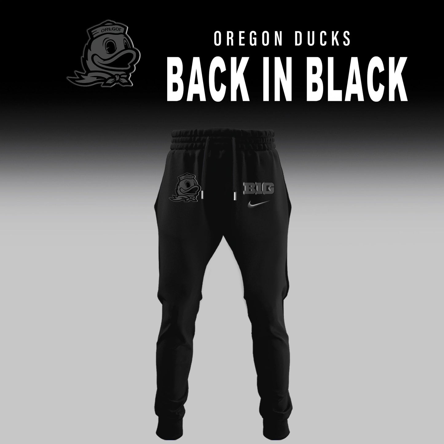 Oregon Ducks Back in Black Limited Edition T-Shirt | OQ38