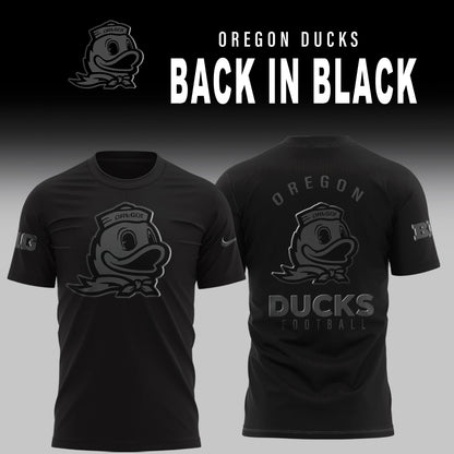 Oregon Ducks Back in Black Limited Edition T-Shirt | OQ38