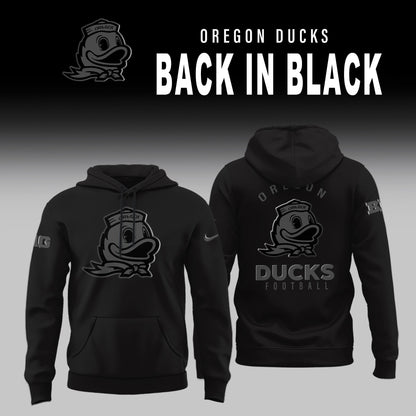 Oregon Ducks Back in Black Limited Edition Hoodie | SF13
