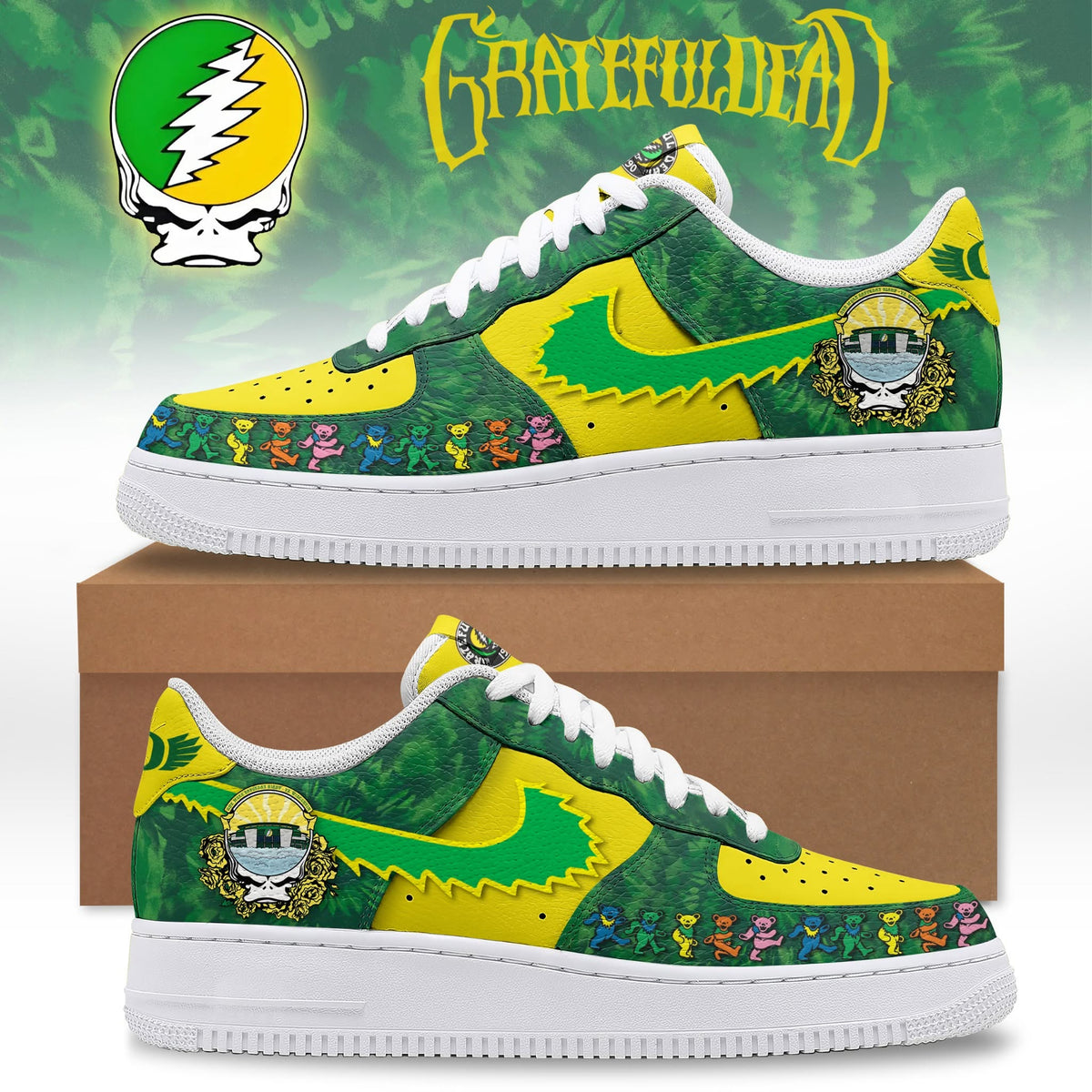 Oregon Football x GDucks AF1 Shoes Limited Editions | EL58