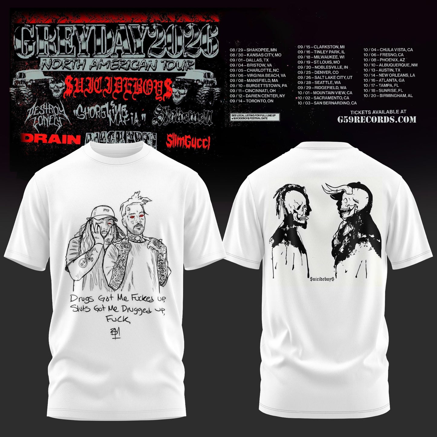 Greyday 2026 - North American Tour T-Shirt | NE37
