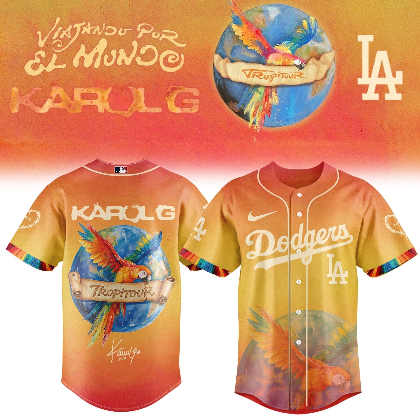 Karol G "Viajando Por El Mundo Tropi tour" Signature Limited Edition Jersey 2 | YP98