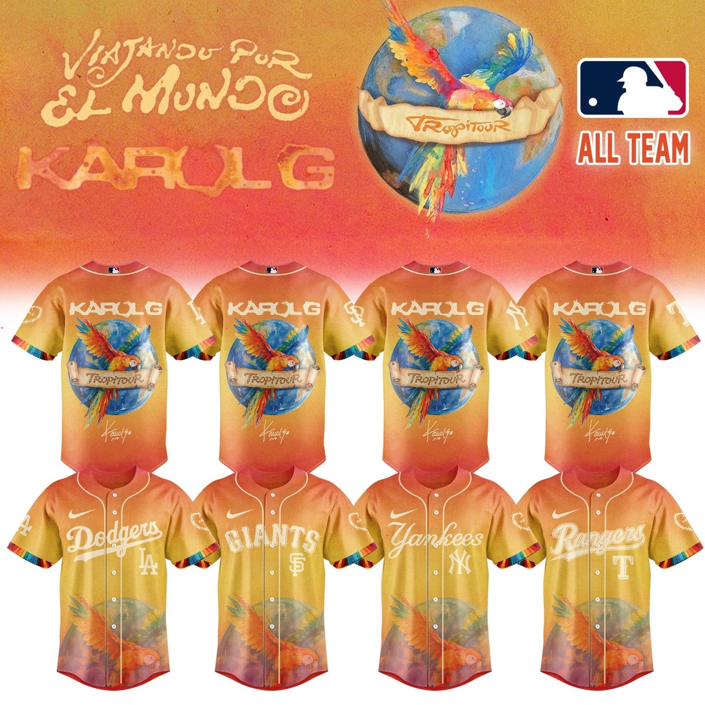 Karol G "Viajando Por El Mundo Tropi tour" Signature Limited Edition Jersey 2 | YP98
