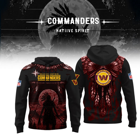Limited Editon Washington Commanders Native Spirit Heritage 2026 Hoodie