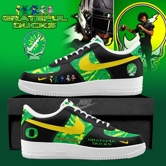 Oregon Ducks x Grateful Dead Special Edition AF1 Sneakers