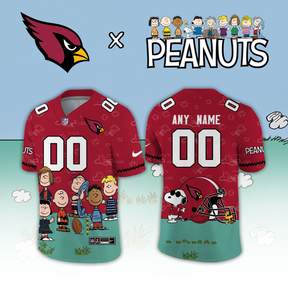 Limited Edition Arizona Cardinals x Peanuts Snoopy 2026 Football Jersey