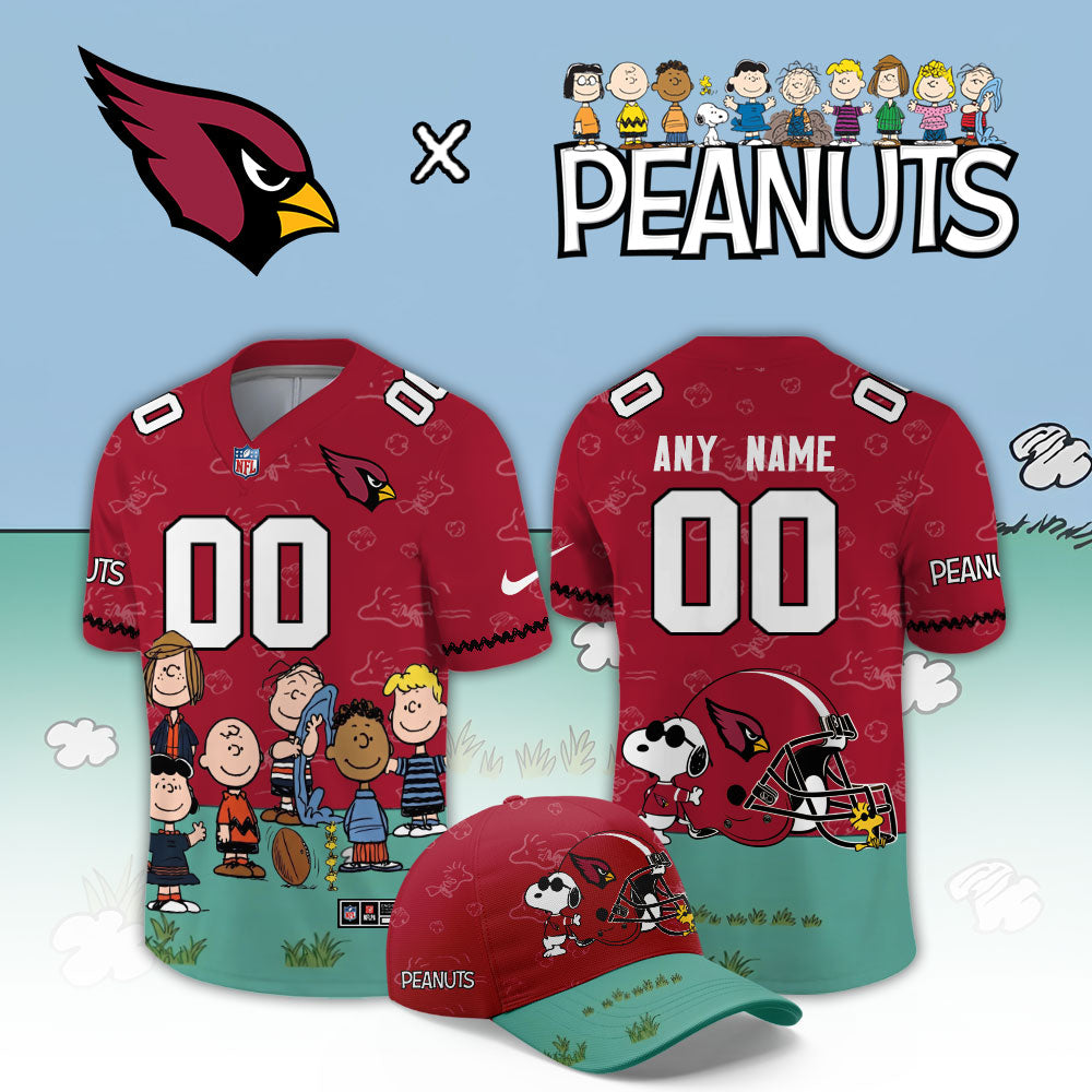 Limited Edition Arizona Cardinals x Peanuts Snoopy 2026 Football Jersey