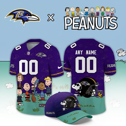 Limited Edition Baltimore Ravens x Peanuts Snoopy 2026 Football Jersey
