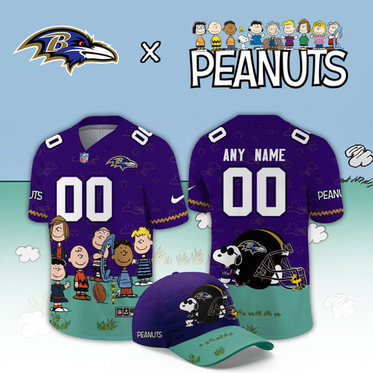 Limited Edition Baltimore Ravens x Peanuts Snoopy 2026 Football Jersey