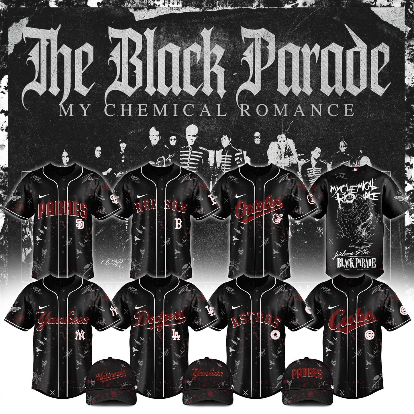 All Team x MCR The Black Parade Tour 2026 Jersey Limited Edition V1 | TM20