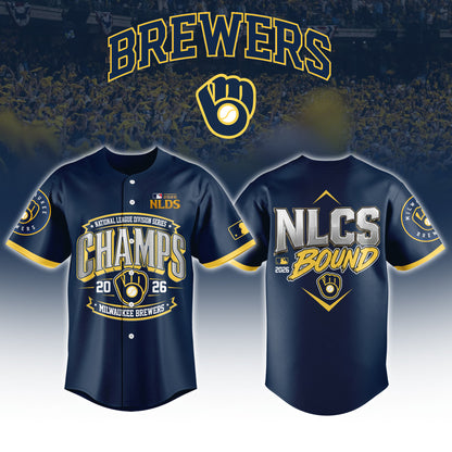 Milwaukee Brewers 2026 NLDS Champions Jersey Limited Edition 01