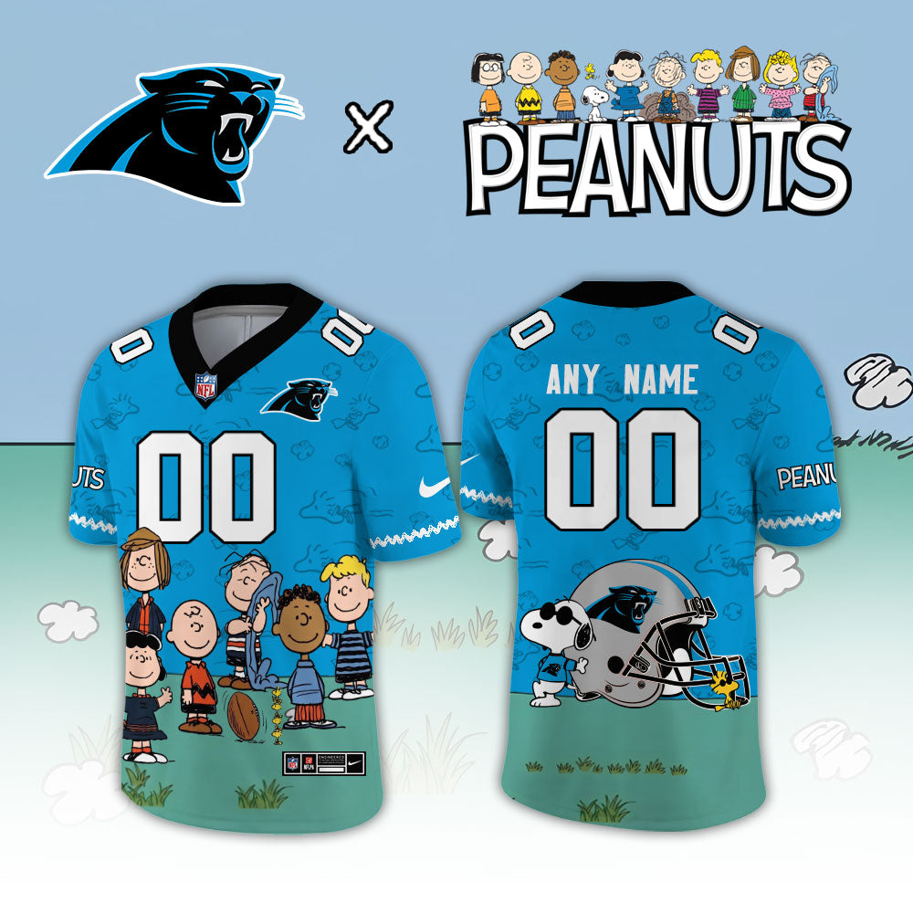 Limited Edition Carolina Panthers x Peanuts Snoopy 2026 Football Jersey