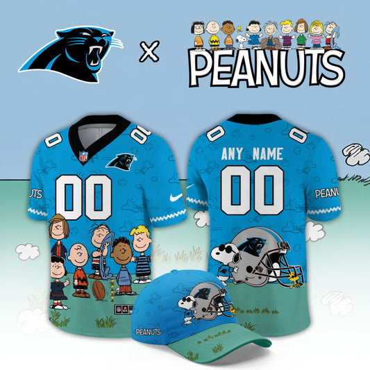 Limited Edition Carolina Panthers x Peanuts Snoopy 2026 Football Jersey