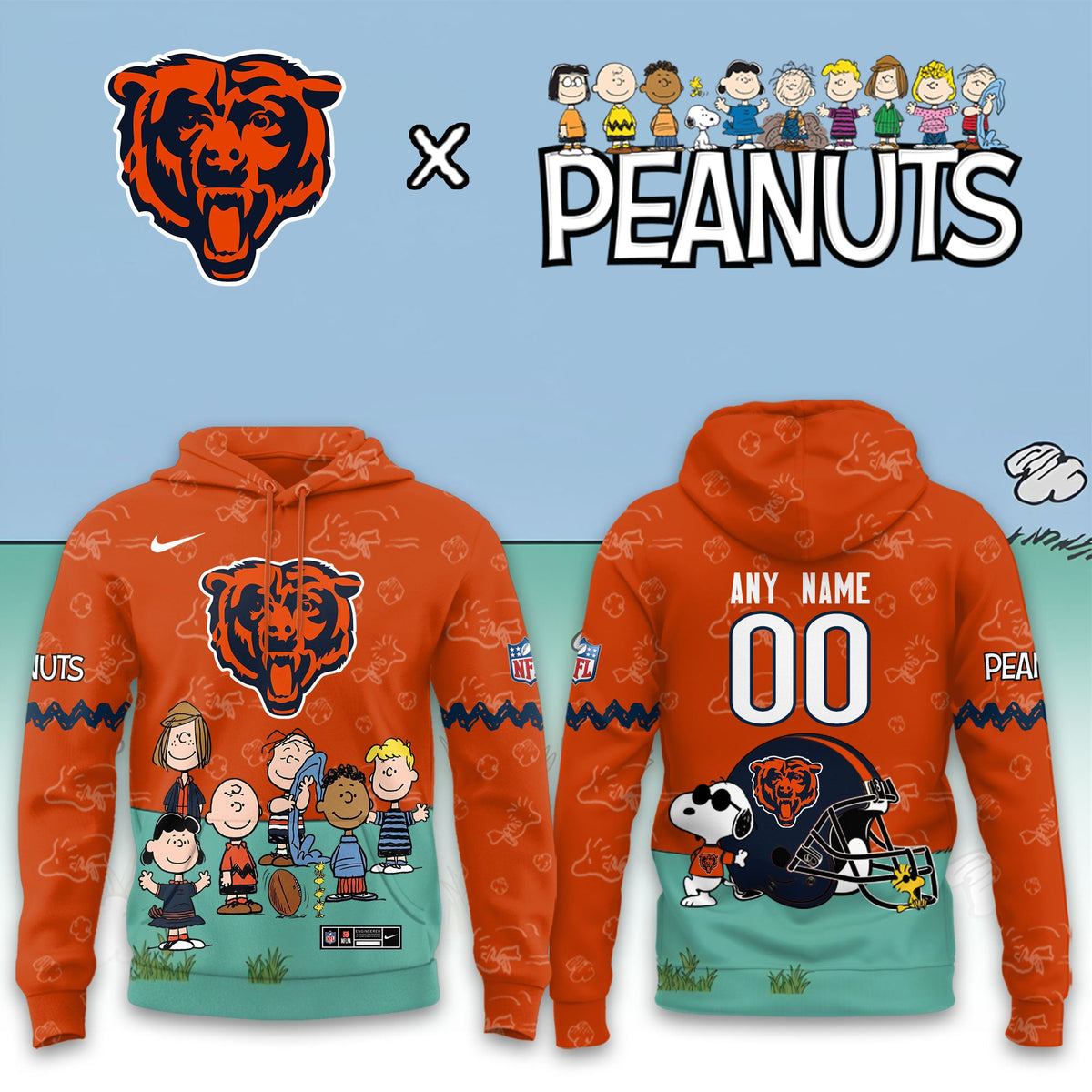Chicago Bears x Peanuts Snoopy 2026 Special Edition Custom Hoodie