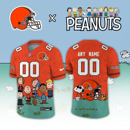 Limited Edition Cleveland Browns x Peanuts Snoopy 2026 Football Jersey