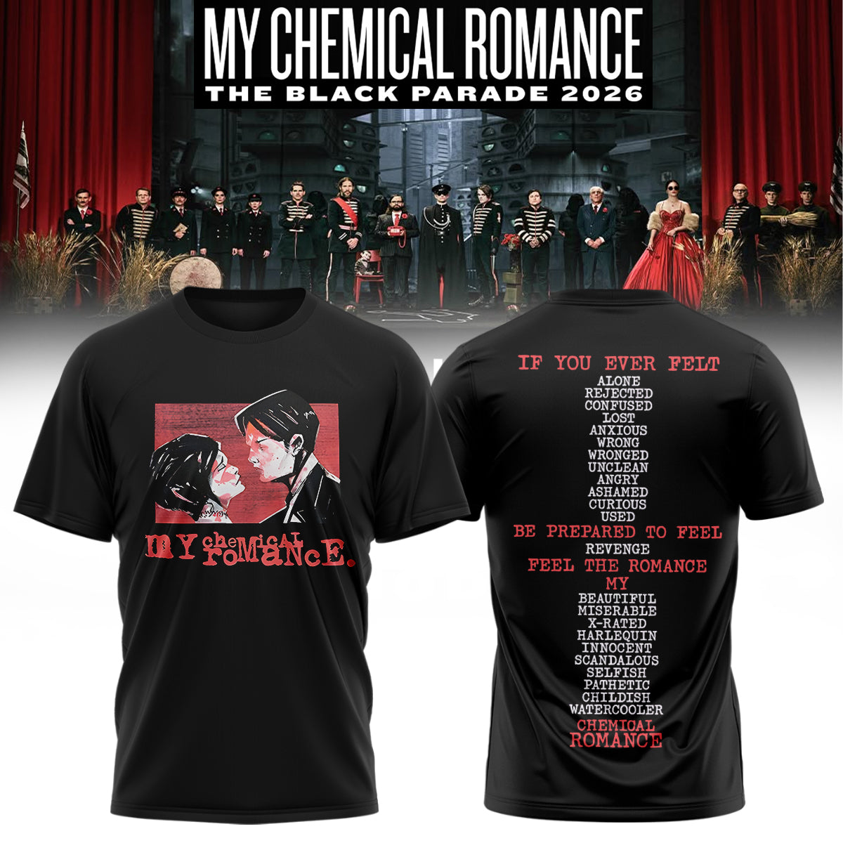 My Chemical Romance Limited Edition Signature shirt | EZ59