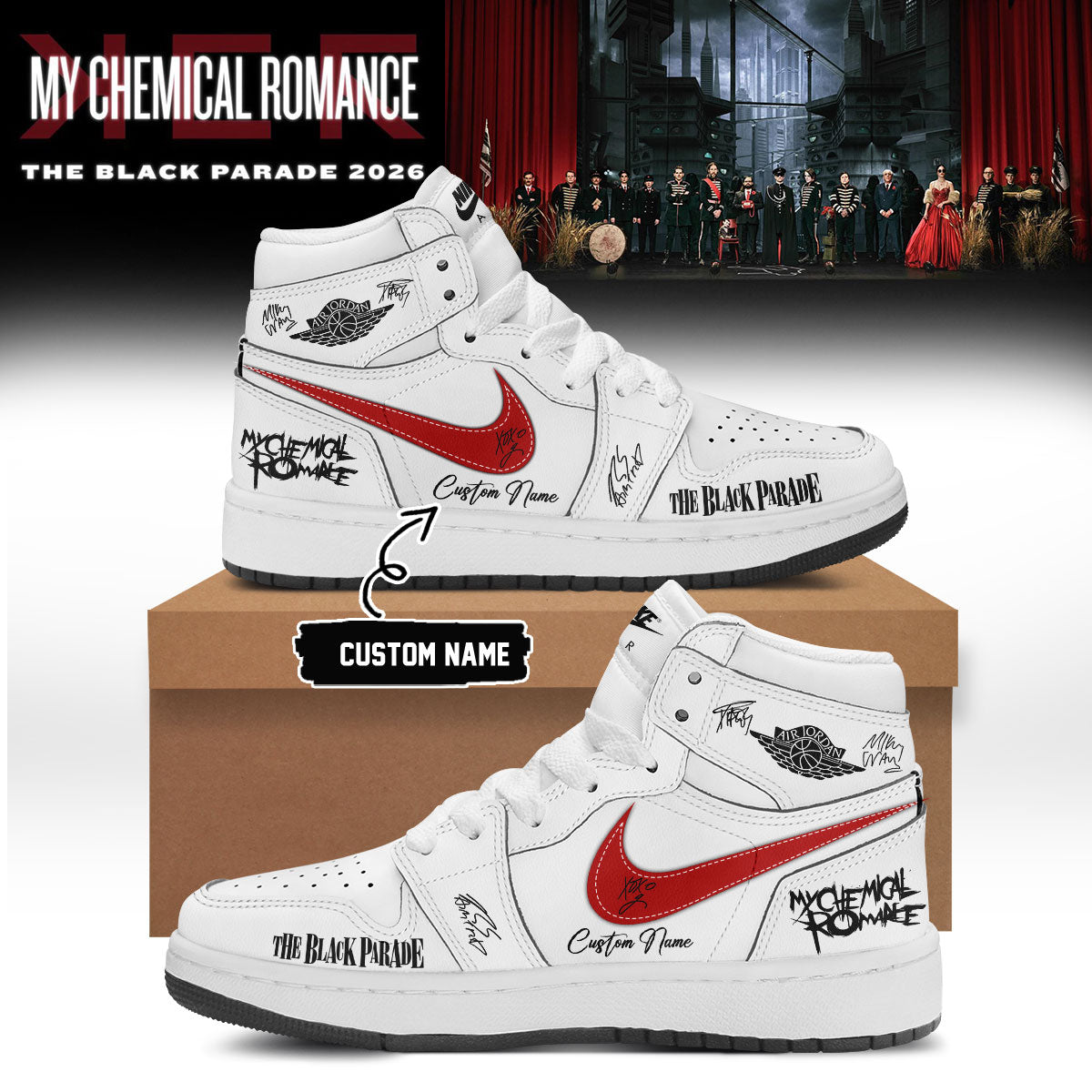 My Chemical Romance Limited Edition Signature Shoes | HO41