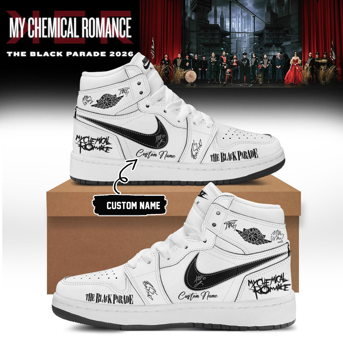 My Chemical Romance Limited Edition Signature Shoes | MX72
