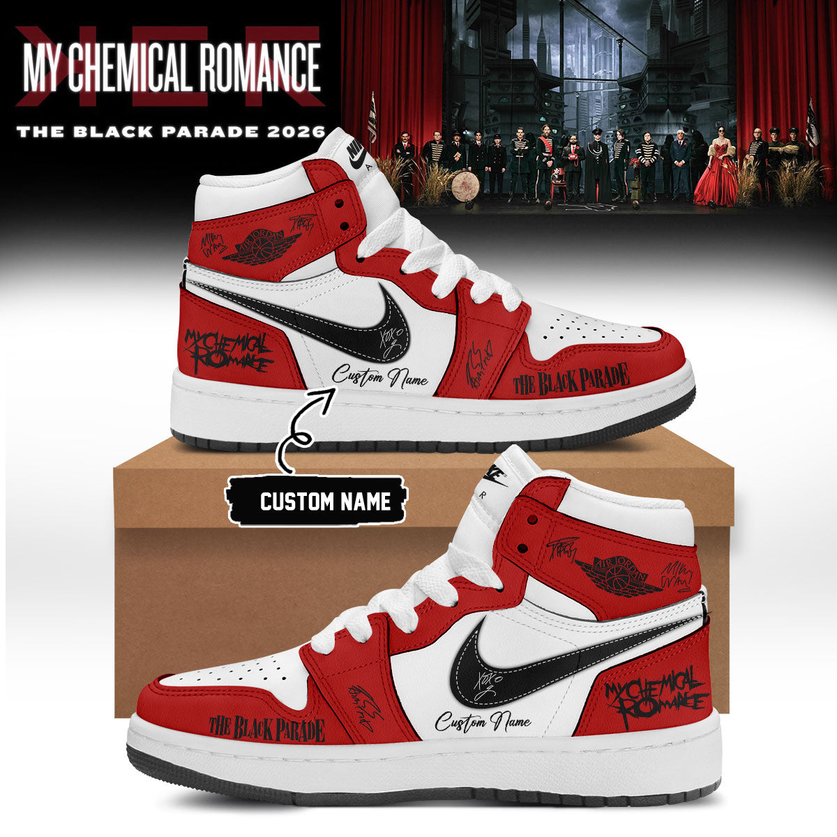 My Chemical Romance Limited Edition Signature Shoes | PN92