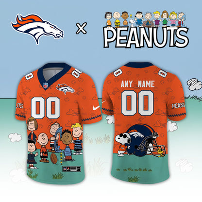 Limited Edition Denver Broncos x Peanuts Snoopy  2026 Football Jersey