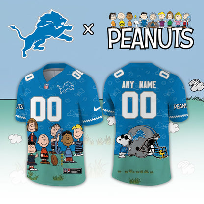 Limited Edition Detroit Lions x Peanuts Snoopy 2026 Football Jersey