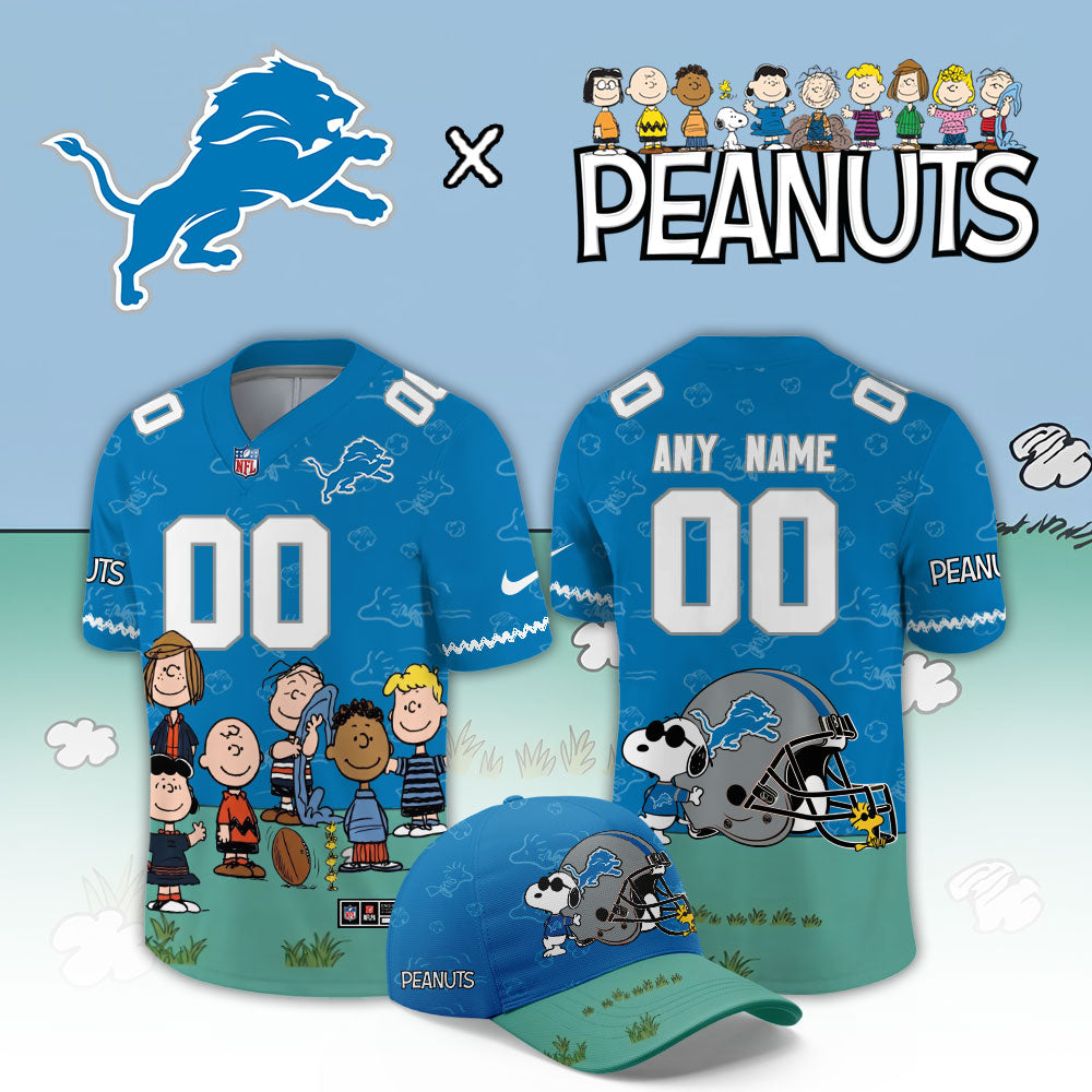 Limited Edition Detroit Lions x Peanuts Snoopy 2026 Football Jersey