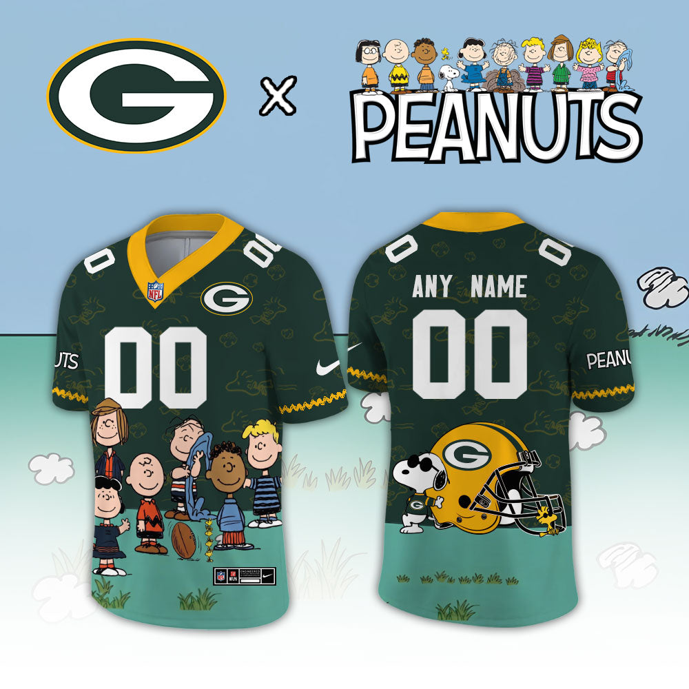 Limited Edition Green Bay Packers x Peanuts Snoopy 2026 Football Jersey
