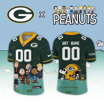 Limited Edition Green Bay Packers x Peanuts Snoopy 2026 Football Jersey