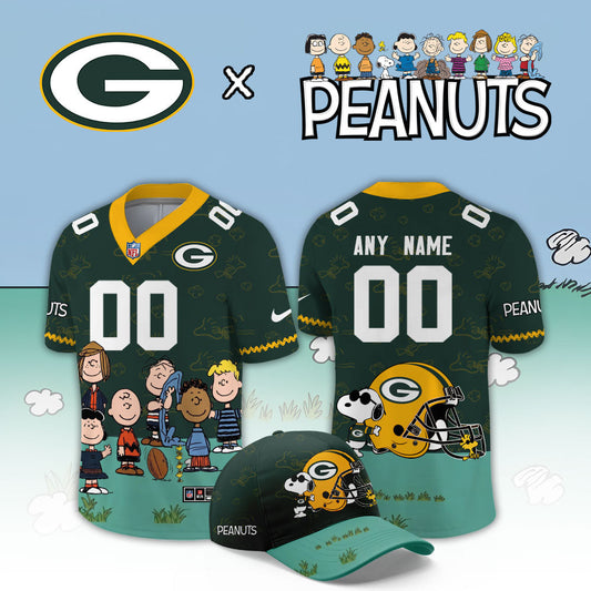 Limited Edition Green Bay Packers x Peanuts Snoopy 2026 Football Jersey