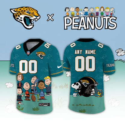 Limited Edition Jacksonville Jaguars x Peanuts Snoopy 2026 Football Jersey