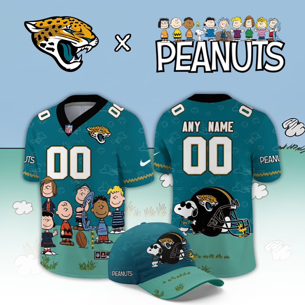 Limited Edition Jacksonville Jaguars x Peanuts Snoopy 2026 Football Jersey