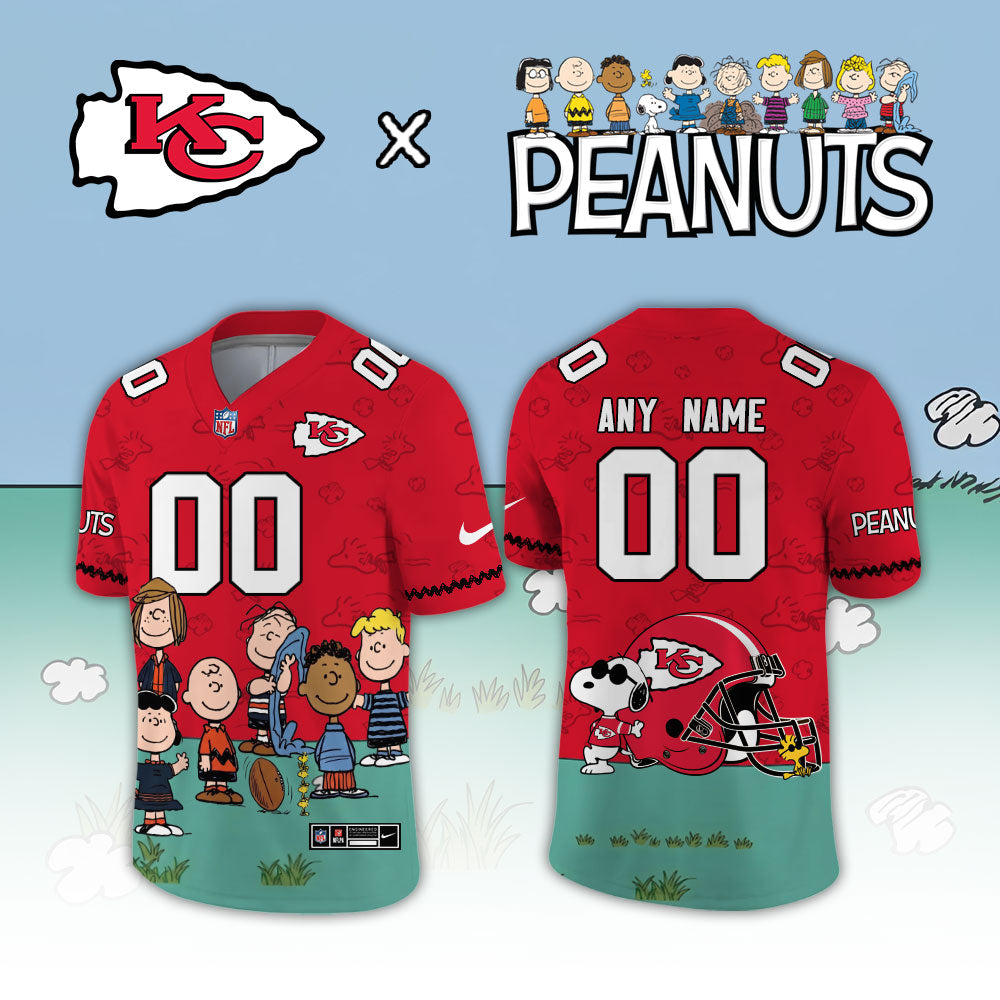 Limited Edition Kansas City Chiefs x Peanuts Snoopy 2026 Football Jersey