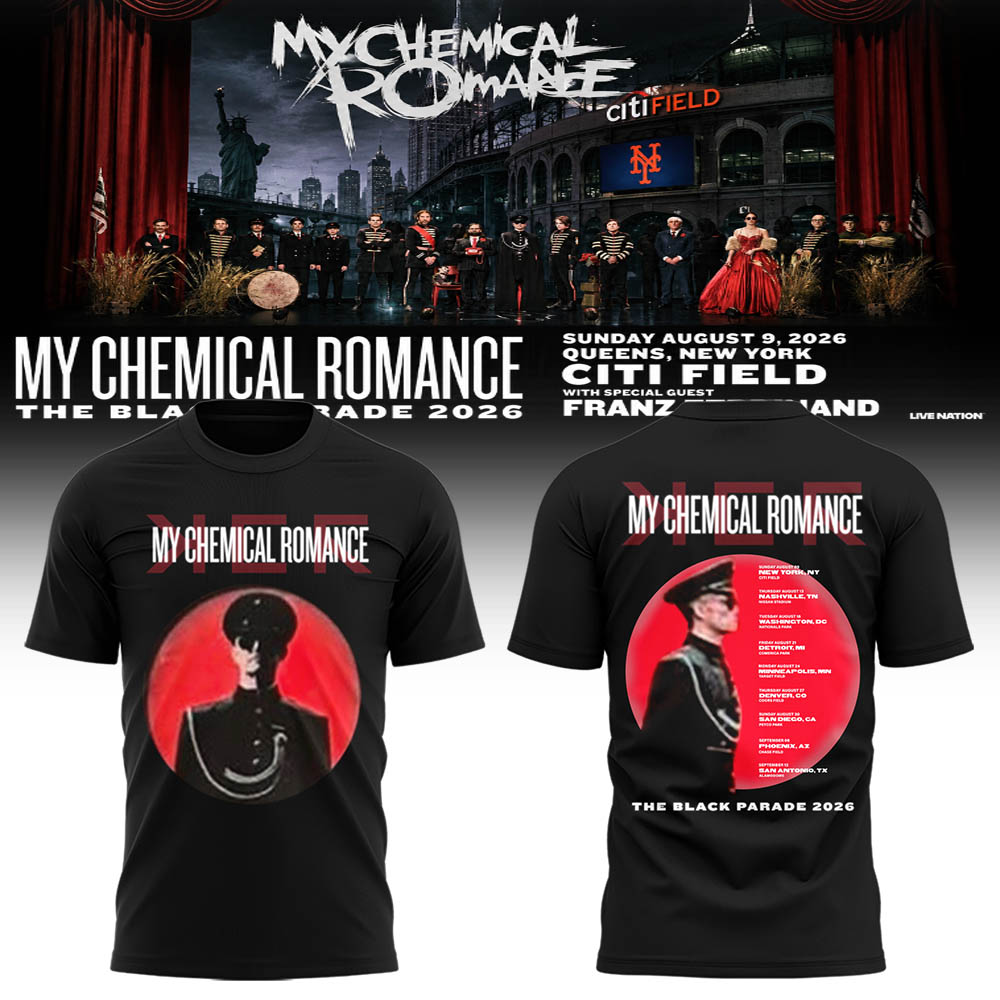 Limited Edition MCR Long Live The Black Parade Tour US 2026 Tshirt | CB62
