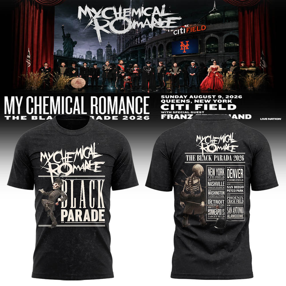 Limited Edition MCR Long Live The Black Parade Tour US 2026 Tshirt | AK92