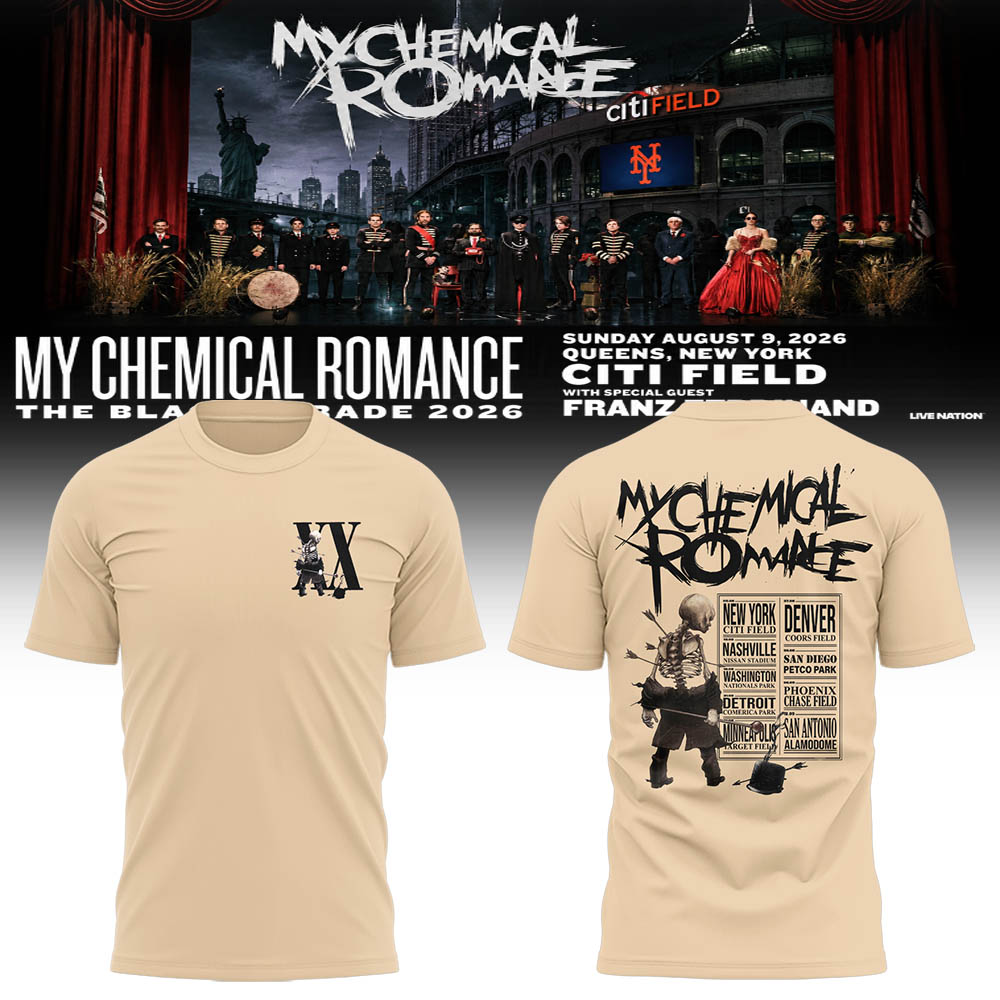 Limited Edition MCR Long Live The Black Parade Tour US 2026 Tshirt | EB82