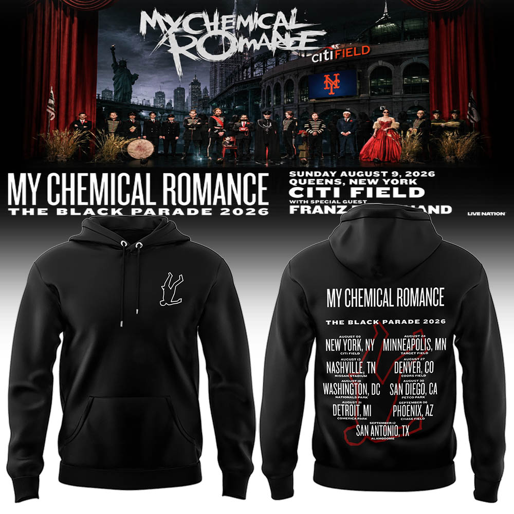 Limited Edition MCR Long Live The Black Parade Tour US 2026 Hoodie | MH81