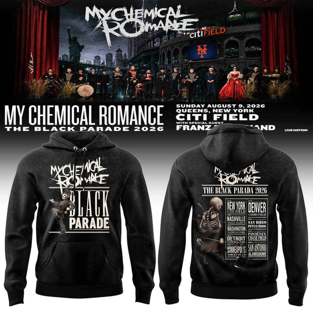 Limited Edition MCR Long Live The Black Parade Tour US 2026 Hoodie | LT71