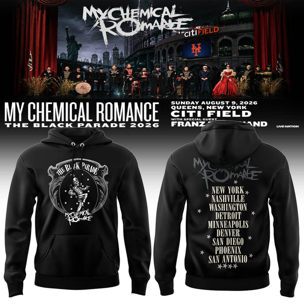 Limited Edition MCR Long Live The Black Parade Tour US 2026 Hoodie | GD13