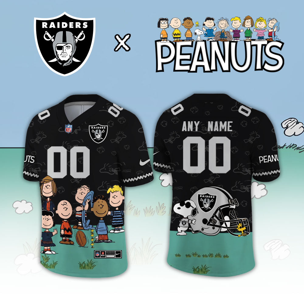 Limited Edition Las Vegas Raiders x Peanuts Snoopy 2026 Football Jersey