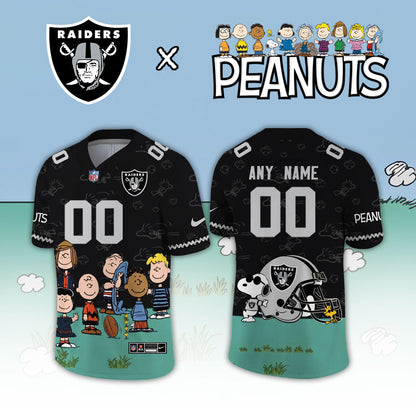 Limited Edition Las Vegas Raiders x Peanuts Snoopy 2026 Football Jersey
