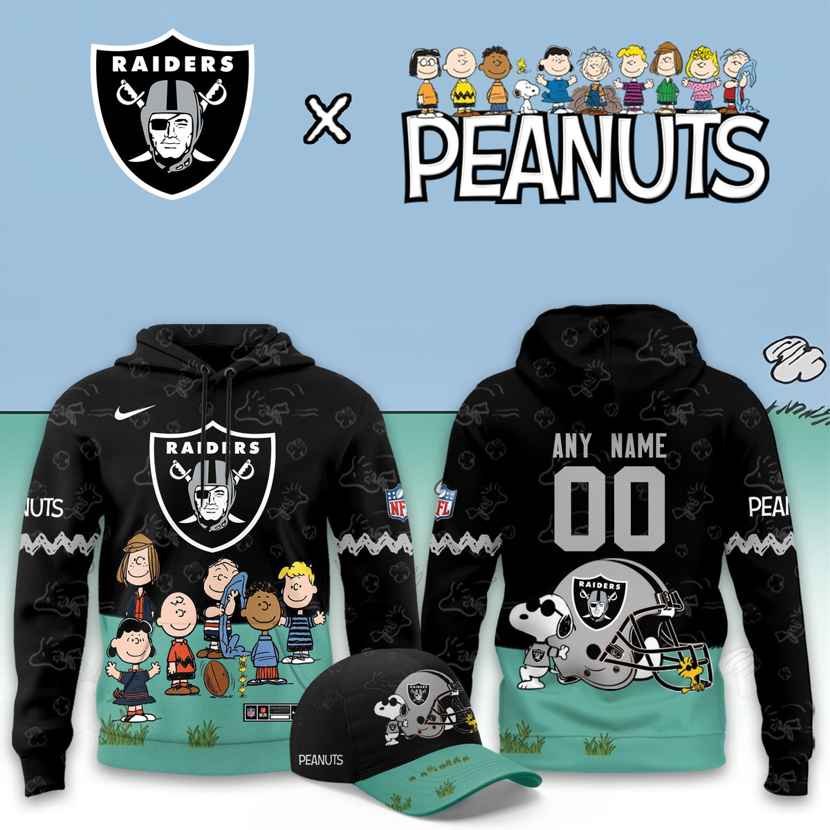Las Vegas Raiders x Peanuts Snoopy 2026 Special Edition Custom Hoodie