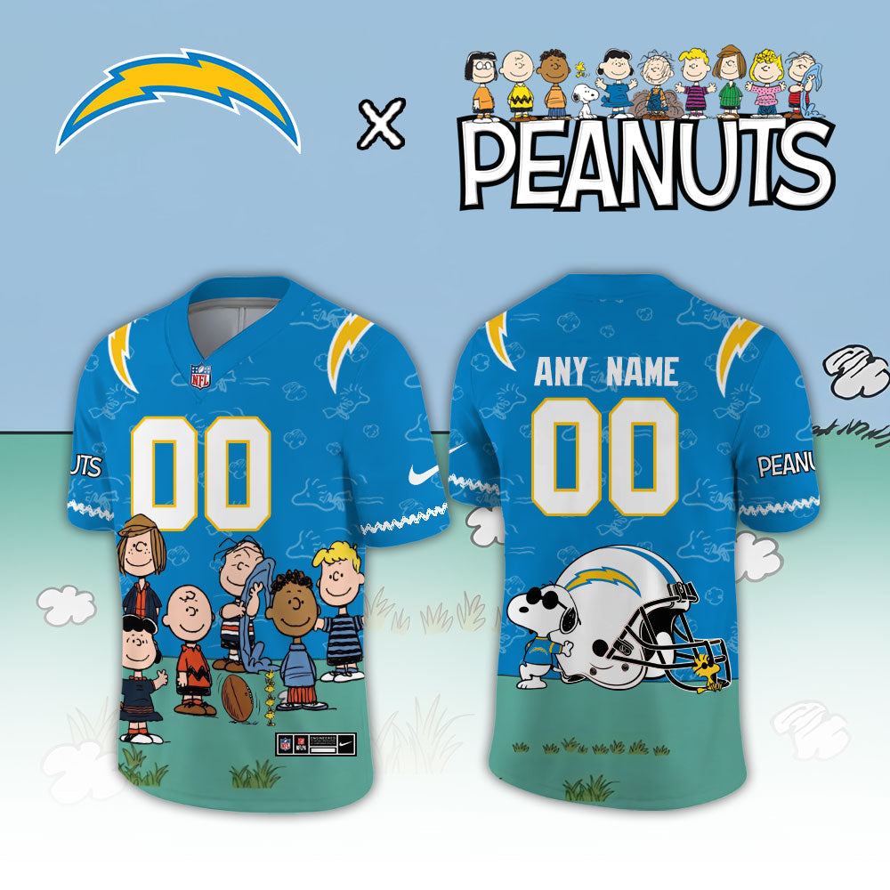 Limited Edition Los Angeles Chargers x Peanuts Snoopy 2026 Football Jersey