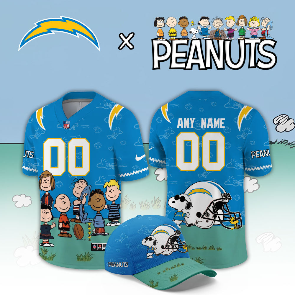 Limited Edition Los Angeles Chargers x Peanuts Snoopy 2026 Football Jersey