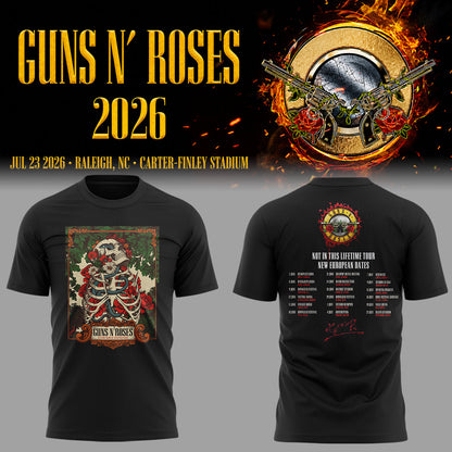 Limited Edition Guns N' Roses Tour 2026 TShirt | NL60