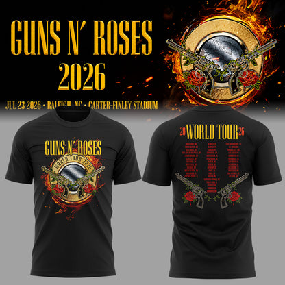 Limited Edition Guns N' Roses Tour 2026 TShirt | HF56