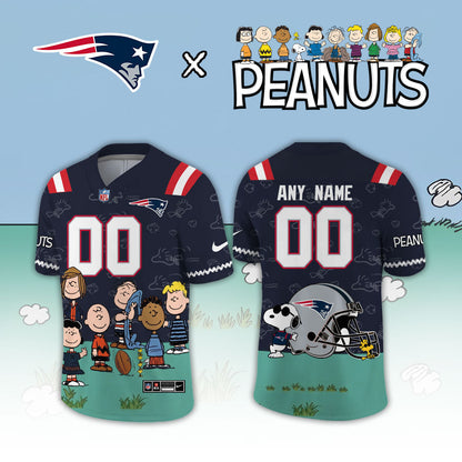 Limited Edition New England Patriots x Peanuts Snoopy 2026 Football Jersey