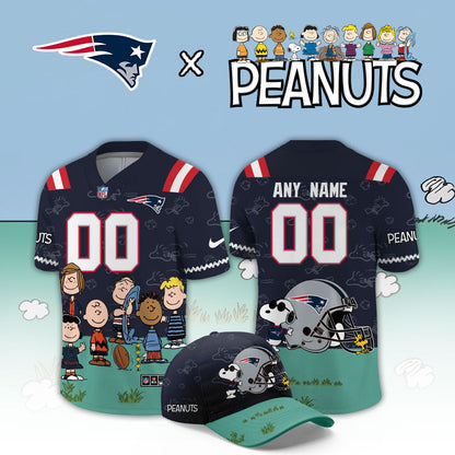 Limited Edition New England Patriots x Peanuts Snoopy 2026 Football Jersey
